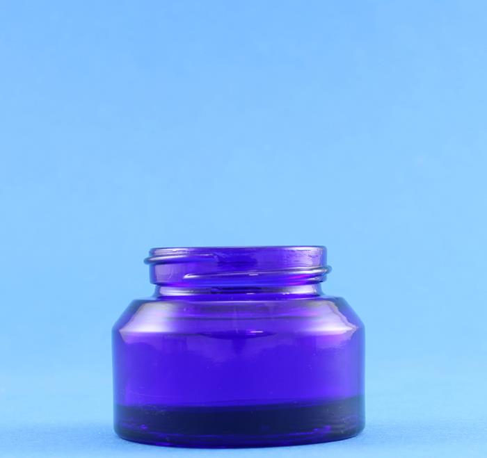 50ml Veral Blue Glass Jar